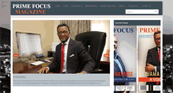 Desktop Screenshot of primefocusmag.com